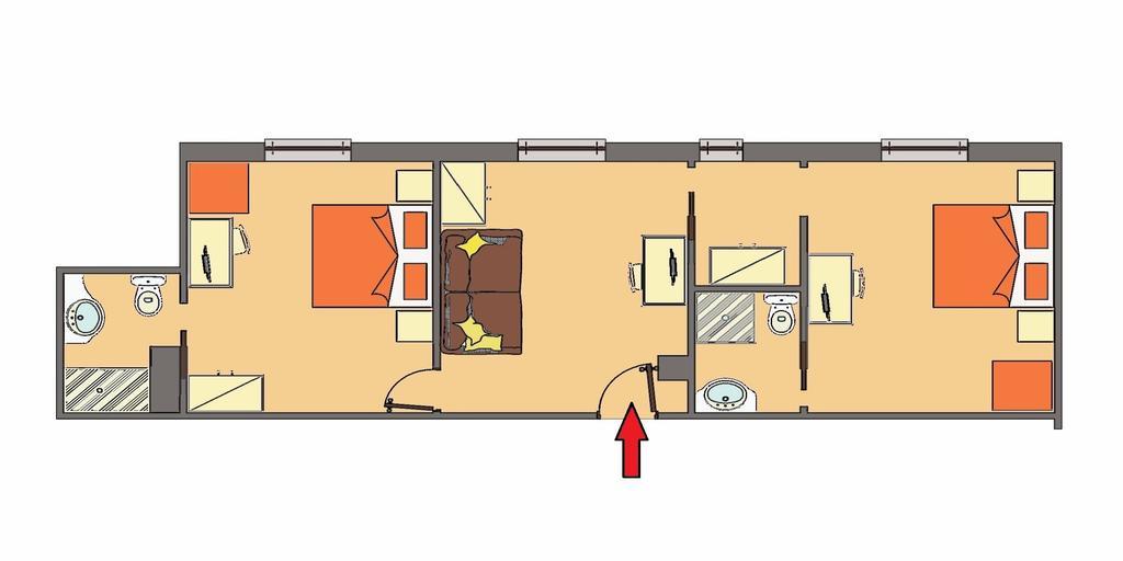 Suite mit 2 Schlafzimmern