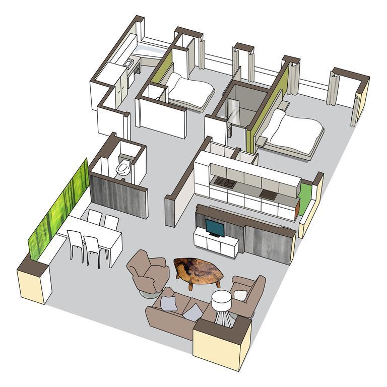 Deluxe Apartment mit 2 Schlafzimmern