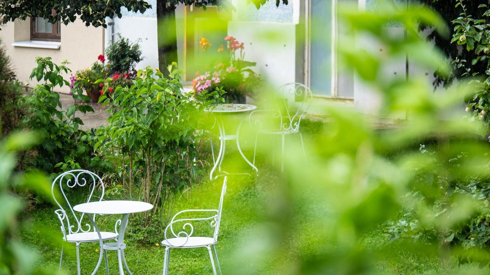 Studio mit Gartenblick