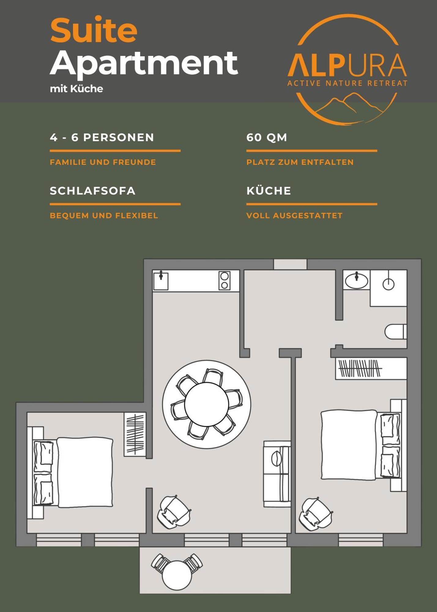 Suite mit 2 Schlafzimmern
