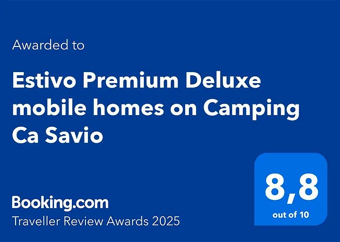 Hotel nahe College: Estivo Premium Deluxe Mobile Homes On Camping Ca Savio