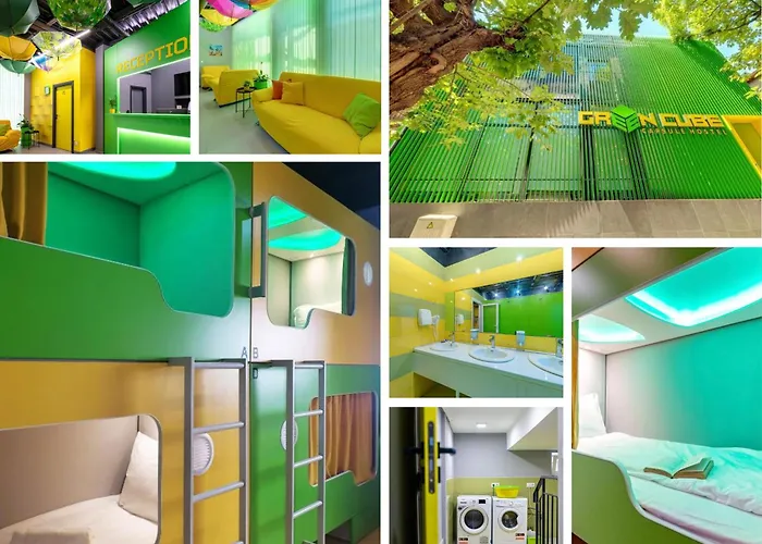 Hotel nahe College: Green Cube Capsule Hostel